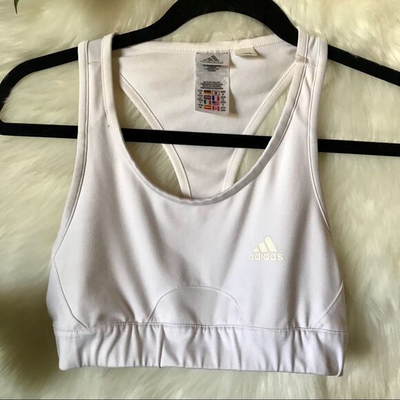 M white Adidas sports bra - Picture 1 of 3